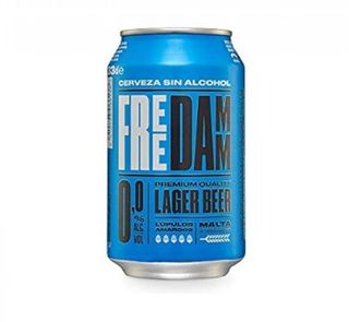 Lata de cerveza free Damm 33cl