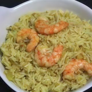 Pilaf de gambas