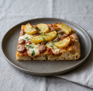 Wurstel e patatine al pezzo