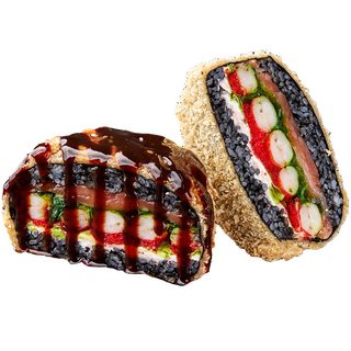 Суші-Бургер БЛЕК креветка-лосось (460 г)