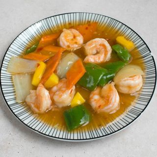 Gambas Con Mango