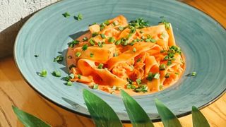 Паста Фетучини с семгой 