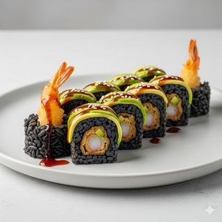 Black ebiten roll 8  pezzi