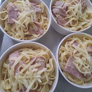 პასტა ბეკონით