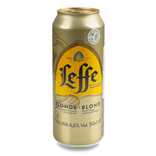 Пиво Leffe Blond з/б (0,5л)
