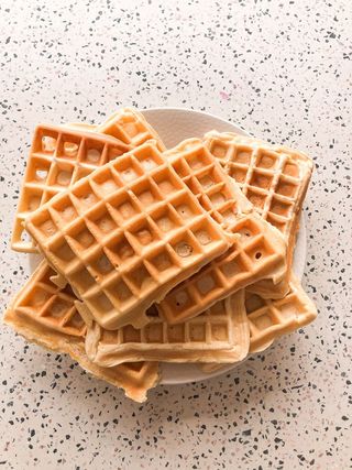 6 stacks of waffles
