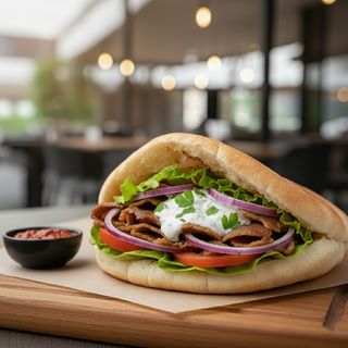 Kebab w bułce z kurczakiem