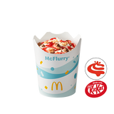 McFlurry® o smaku waniliowym KitKat® z polewą truskawkową 