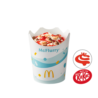 McFlurry® KitKat® z polewą truskawkową