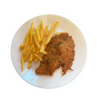 Cotoletta di pollo con patate