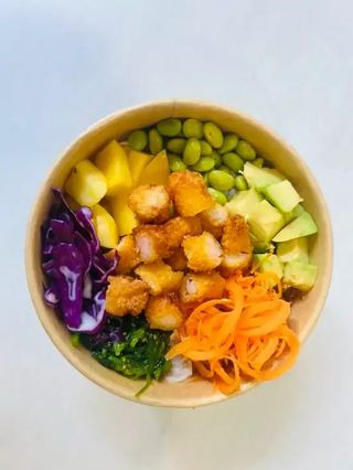 Poké de Camarão Crocante