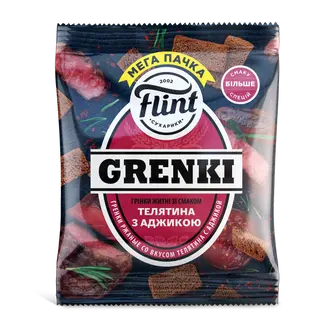 Grzanki Flint żytnio-pszenne o smaku cielęciny z adżyką