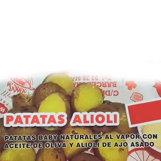 Patatas baby alioli