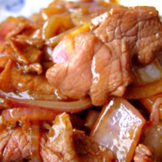 Tiras De Ternera Con Cebolla