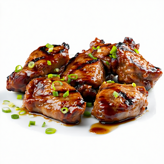 Corazones De Pollo A La Plancha Con Patatas Fritas