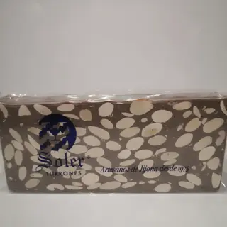Turrón CHOCOLATE C/LECHE Y ALMENDRAS LINGOTE 200Gr.