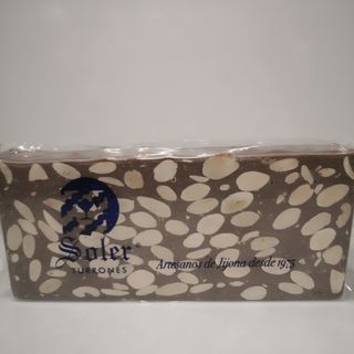 Turrón CHOCOLATE C/LECHE Y ALMENDRAS LINGOTE 200Gr.