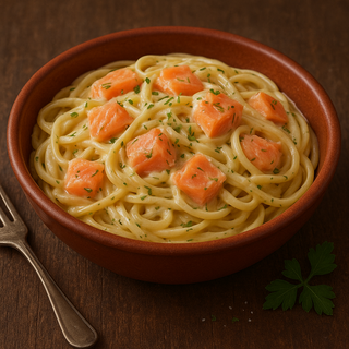 Tagliatelli al Salmón Ahumado