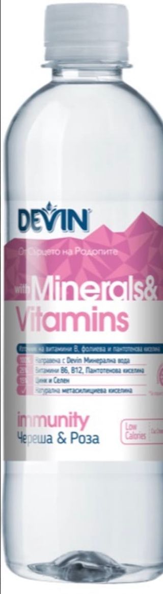 Вода с витамини череша и роза (425мл)