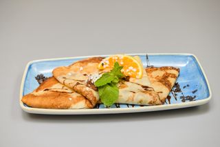 Clătite cu banană şi finetti