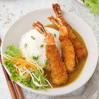 Shrimp katsu don