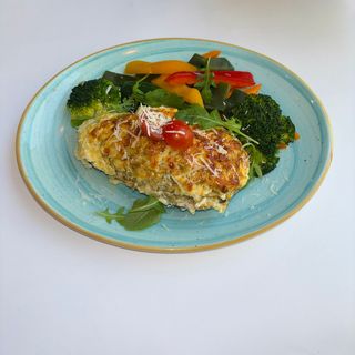 Berenjena rellena de salmón (sin gluten)