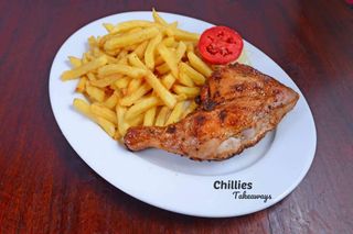 Chips + Charcoal Grilled Chicken (¼ Chicken)