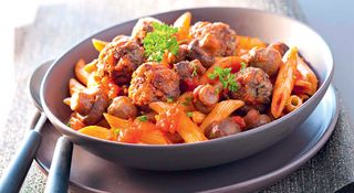 Penne Aux Boulettes De Viande