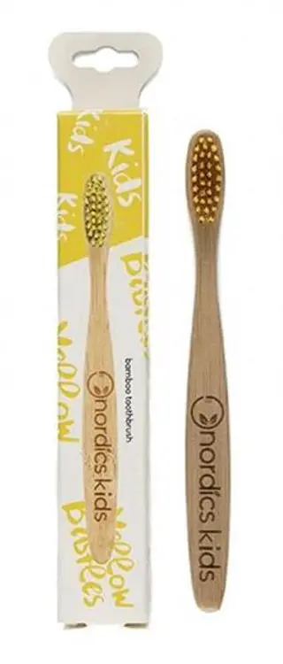 Cepillo Dental Bambu Amarillo Nordics