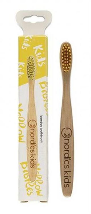 Cepillo Dental Bambu Amarillo Nordics