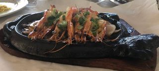 Langostinos Tigre a La Plancha