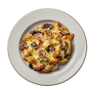 Запечени картофи с гъби