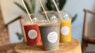 Yellow tropical smoothie