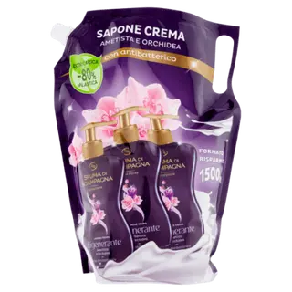 Rezerva de sapun lichid igienizant spuma di sciampagna cu ulei de argan si patchouli 1500ml