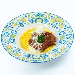 Risotto alla genovese con zafferano