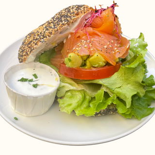 Salmon bagel