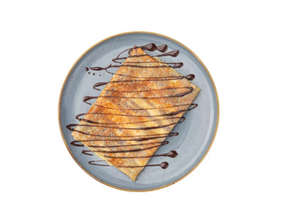 Блин с бананом в шоколаде