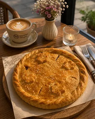 Слоеный пирог курица картофель (850г)