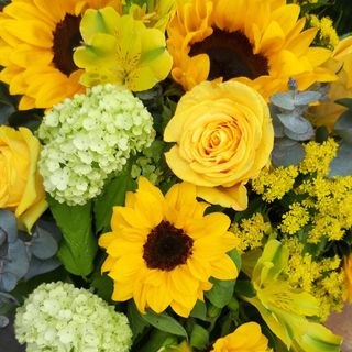 33 - bouquet giallo verde