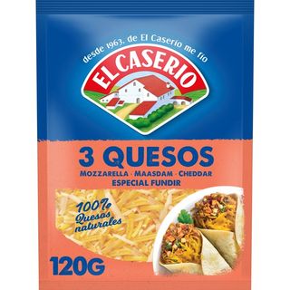 EL CASERIO Queso Rallado 3 Quesos Especial Fundir 120Gr
