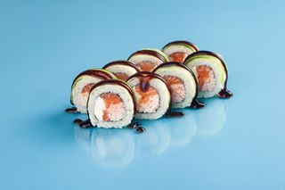 GLOVO Гринролл с лососем и крабом 8 шт