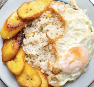 Arroz a la cubana