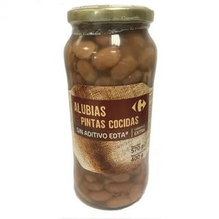 Alubia Pinta Cocida Carrefour sin Lactosa 400 Gr.