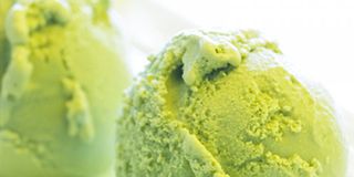 Helado de té verde
