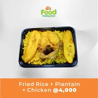 Fried Rice + Plantain + Chicken