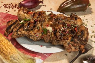 Jumatate de pui la jar