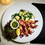 Grilled calamari
