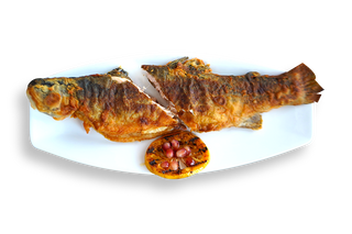 კალმახი შემწვარი