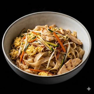 377 Fettucine vietnamita con pollo