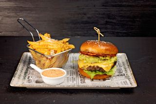 Mexican chorizzo burger